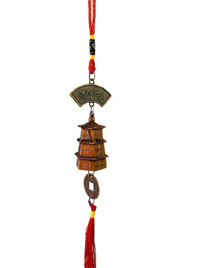 RCW Wall Hanging Showpiece Evil Eye for Home Decoration Tower Bell Evil Eye for Good Luck Ornament Amulet for Car, Home and Office for Protection and Blessing - Image 2